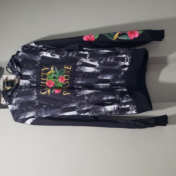 Floral Print Men Hoodie - Picture 13 of 14